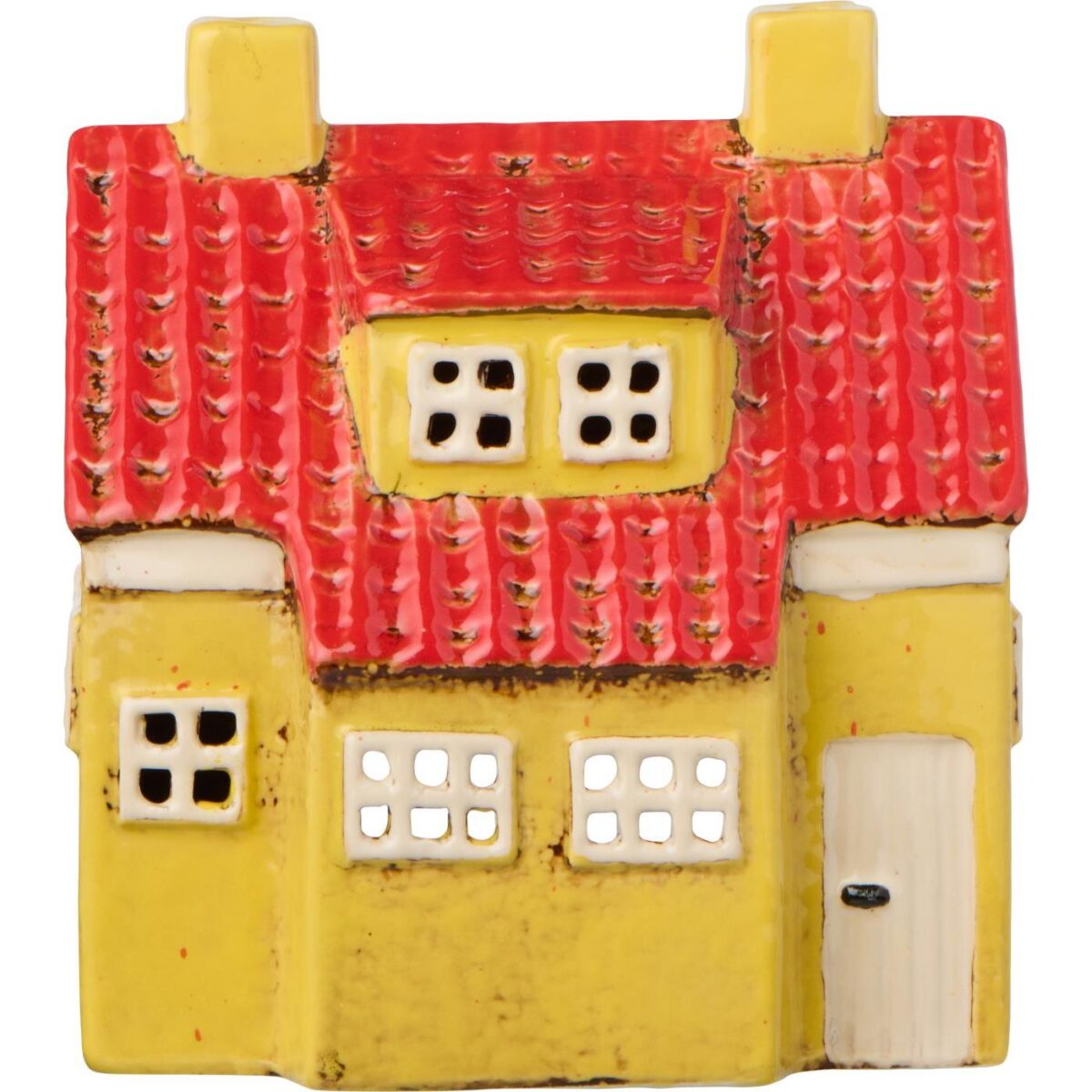 Ib Laursen - Keramikhus My Home Town Gult Hus För Värmeljus